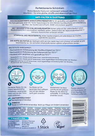 Gesichtsmaske Hydrogel Beauty Hyaluron  Balea
