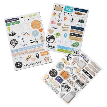 Stickerset Reise Paradies