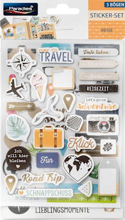 Stickerset Reise Paradies