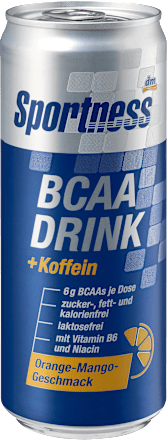 BCAA Drink + Koffein, Orange-Mango Geschmack Sportness