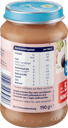 Früchte Pflaume in Birne ab dem 5. Monat  babylove