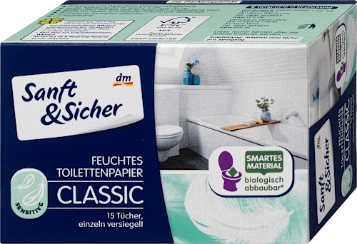 Vlažni toaletni papir Classic Sensitive Sanft&Sicher