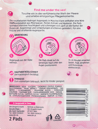 Augenpads Hydrogel mit Perlen-Extrakt Balea