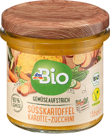 Gemüseaufstrich, Süßkartoffel Karotte-Zucchini dmBio