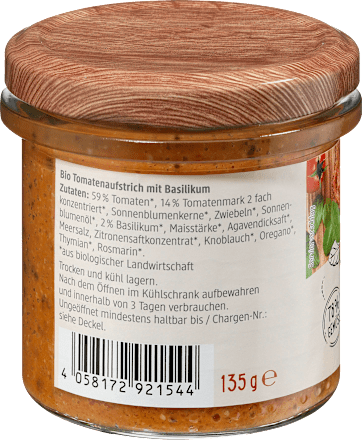 Bio paradižnikov namaz z baziliko dmBio