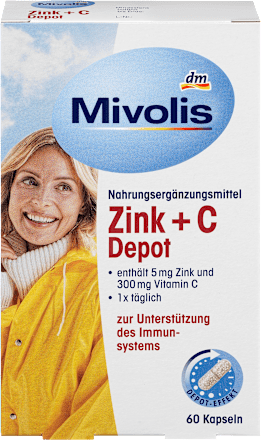 Cink + vitamin C depo kapsule, dodatak ishrani Mivolis