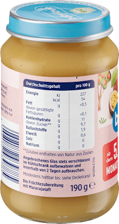 Kašica - breskva i marakuja sa jabukom,  od 5. meseca babylove