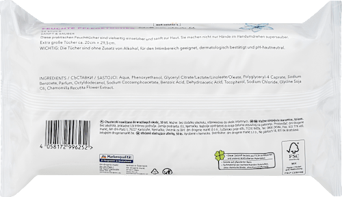 Șervețele umede de îngrijire ebelin