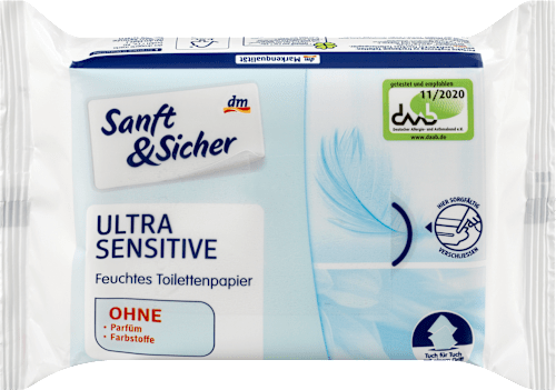 Ultra Sensitive vlažni toaletni papir Sanft&Sicher