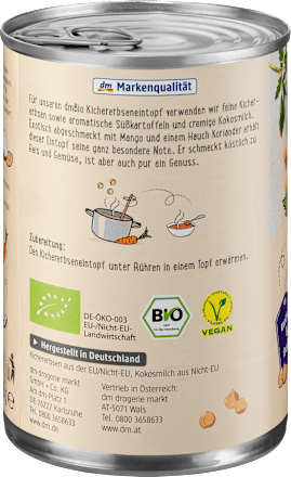 Bio csicseriborsós egytálétel kókusztejjel dmBio