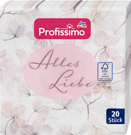 Servietten Alles Liebe Profissimo