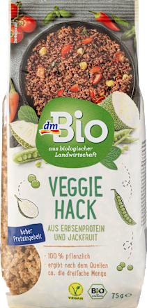 Hack, Erbsenprotein & Jackfruit dmBio