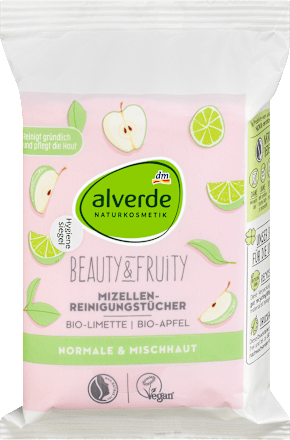 Beauty & Fruity Mizellen-Reinigungstücher alverde NATURKOSMETIK
