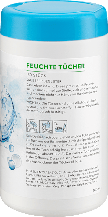 Feuchte Tücher Box sortiert ebelin