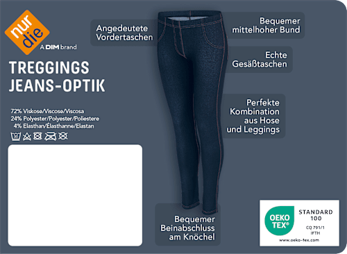 Treggings in Jeans-Optik blau Gr. 40/44 nur die