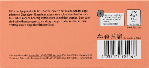 Szemhéjpúder-paletta Chocoholic trend !t up