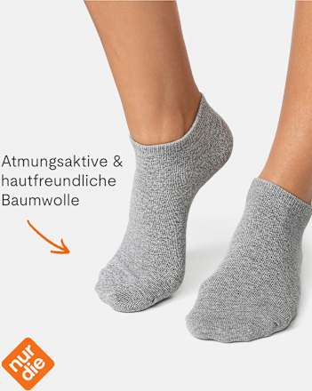 Sneakersocken grau Gr. 35-38 nur die