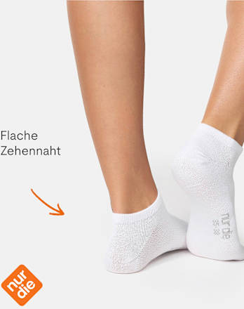 Sneakersocken weiß Gr. 35-38 nur die