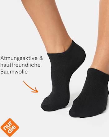 Sneakersocken schwarz Gr. 39-42 nur die