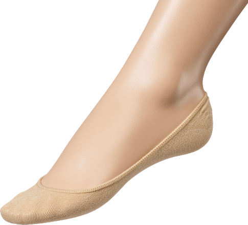 Füßlinge low cut mit Fersen-ABS beige Gr. 39-42 Fascino