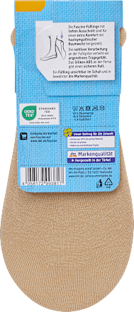 Füßlinge low cut mit Fersen-ABS beige Gr. 35-38 Fascino