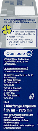 L-Carnitin Liquid, Orangen Geschmack, 7 Stück à 25 ml Sportness