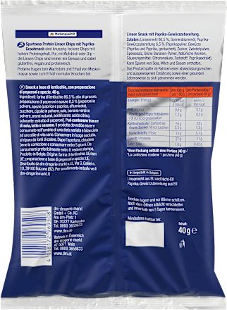 Protein Linsen Chips, Paprika-Geschmack Sportness
