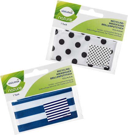 Recycling Mikrofaser Brillenputztuch VISIOMAX