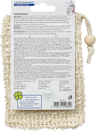 Seifensäckchen 100% natürlich ebelin