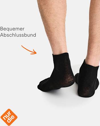 Sneakersocken Classic schwarz Gr. 39-42 nur der