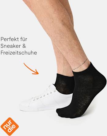 Sneakersocken Classic schwarz Gr. 39-42 nur die