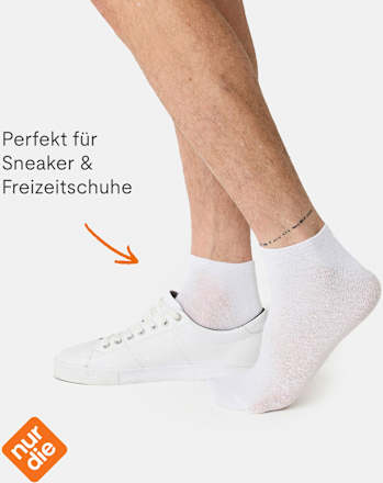 Sneakersocken Classic weiß Gr. 43-46 nur der