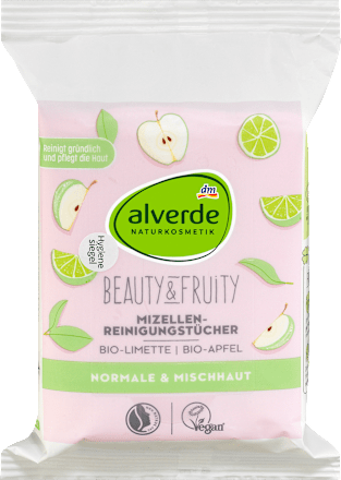 Beauty & Fruity Mizellen-Reinigungstücher alverde NATURKOSMETIK