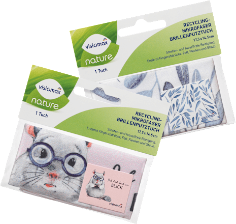 Ściereczka do czyszczenia okularów z mikrofibry z recyklingu VISIOMAX