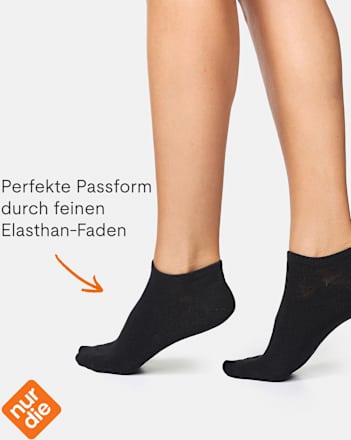 Sneakersocken schwarz Gr. 35-38 nur die