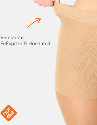 Strumpfhose Goodbye Laufmaschen mandel Gr. 38/40, 20 DEN nur die