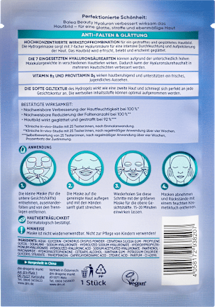 Hydrogélová pleťová maska Beauty Hyaluron Balea