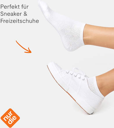 Sneakersocken weiß Gr. 39-42 nur die