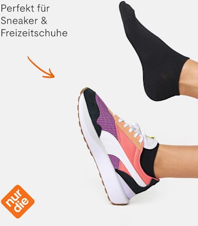 Sneakersocken schwarz Gr. 35-38 nur die