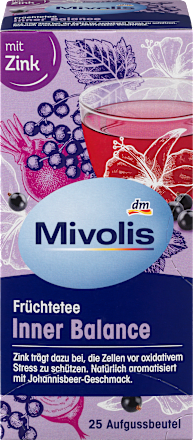 Früchtetee "Inner Balance" mit Zink (25 Beutel) Mivolis