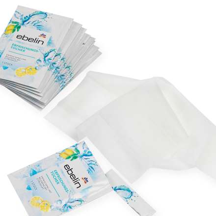osvěžující vlhčené ubrousky ebelin