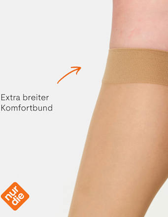 Knie Fit in Form Kniestrümpfe - Mandel 40 DEN (1 Paar) nur die