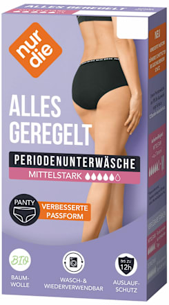 Periodenunterwäsche Alles Geregelt schwarz Gr. M 40-42 nur die