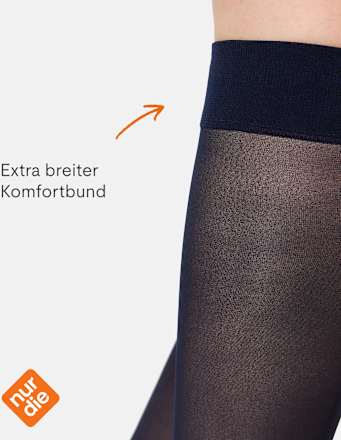 Knie Fit in Form Kniestrümpfe - Schwarz 40 DEN (1 Paar) nur die