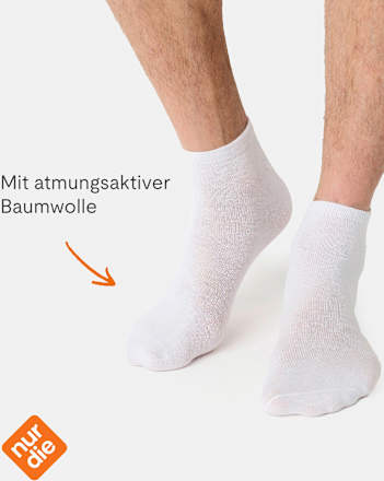 Sneakersocken Classic weiß Gr. 43-46 nur der