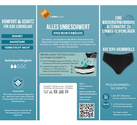 nur die BYE BYE UUPS-Moment Slip Größe M nur die