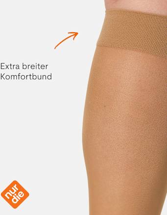 Kniestrümpfe Fit in Form amber onesize, 40 DEN nur die
