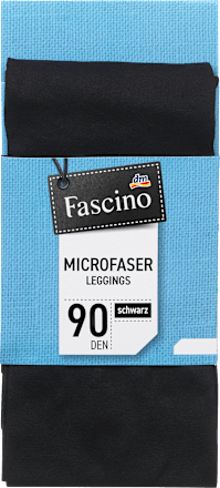 Leggings aus Microfaser 90 DEN, Gr. 42/44, schwarz Fascino