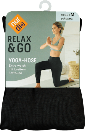 Relax & Go Yoga Hose, schwarz, Gr. M 40/42 nur die