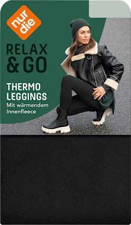 Relax & Go Thermo Leggings schwarz, Gr. 40/42 nur die